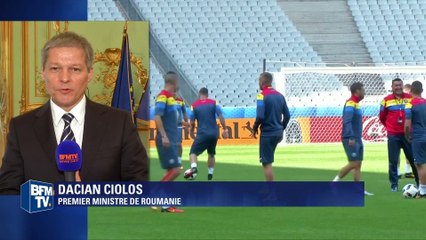 Premier ministre roumain: "On partage des valeurs européennes y compris sur le terrain du foot"