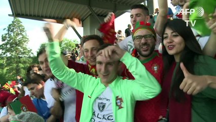 محبو كريستيانو رونالدو يتجمعون لمشاهدته أثناء التدريب