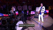 Carlos Santana Sings the National Anthem for NBA Finals Game 2
