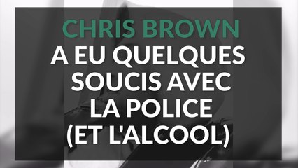Ivre, Chris Brown a quelque chose à vous dire sur la police