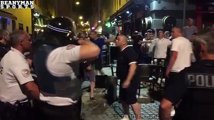 England Fans & Local Youths Clash In Marseille - Euro 2016