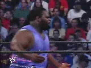 Brock Lesnar hits the F-5 on Mark Henry