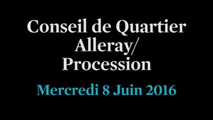 Conseil de Quartier Alleray/ Procession du Mercredi 8 Juin 2016