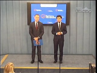 Poseł Krzysztof Brejza - konferencja z 8 czerwca 2016 r.