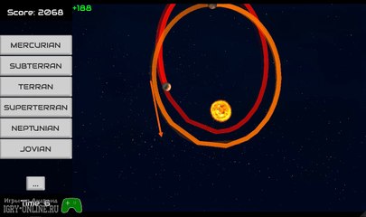 Создай как можно больших планет, и получи больше очков в игре make your solar system на андроид
