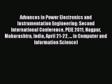 [PDF] Advances in Power Electronics and Instrumentation Engineering: Second International Conference