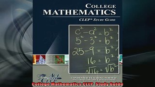 READ book  College Mathematics CLEP  Study Guide Full Free