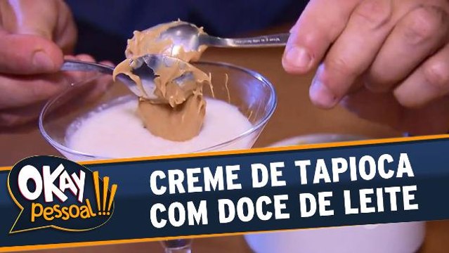 Aprenda a fazer Creme de Tapioca com Doce de Leite