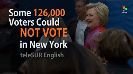 Some 126,000 Voters Could Not Vote  in NY Primary