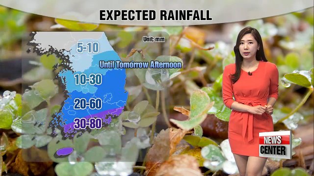 Heavy rain in the southern regions, rain to let up from the afternoon