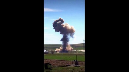 Van Erciş'te Bomba Yüklü Kamyon Böyle Patlatıldı