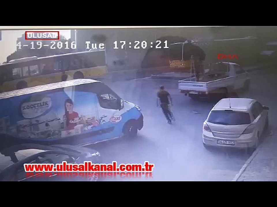 Kağıthane'de polise saldırı sanılan olayın görüntüleri ortaya çıktı