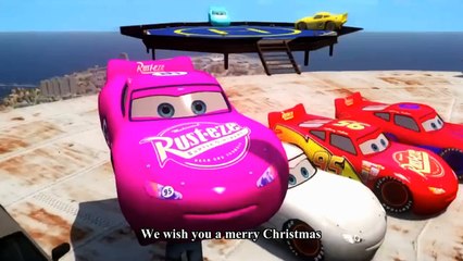 Spiderman Songs Nursery ♪ We Wish You a Merry Christmas ♪ Pixar DINOCO smashed by HULK