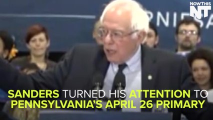 A Rowdy Bunch Was Waiting For Bernie In Pennsylvania