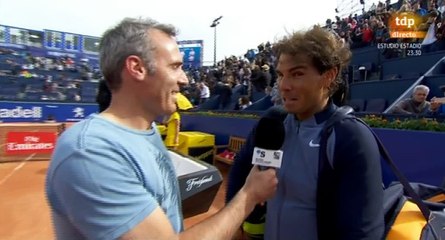 Rafael Nadal's On-court interview / R2 Barcelona Open 2016