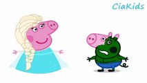 Peppa Pig em Portugues Brasil Peppa Pig Se Transforma em Homem Aranha, Hulk e Elsa Frozen