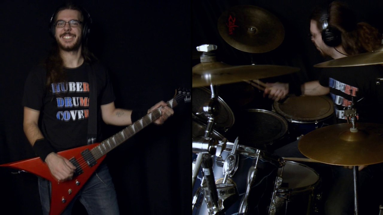 Steel Panther - Just Like Tiger Woods(Drums & Guitar cover) [HD]