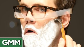 Trying Beauty Hacks for Men - GMM - Good Mythical Morning - Rhett and Link