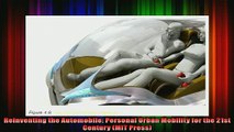 READ book  Reinventing the Automobile Personal Urban Mobility for the 21st Century MIT Press Free Online