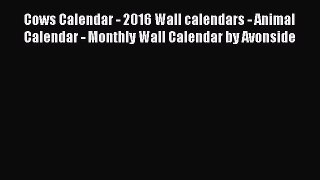 Read Cows Calendar - 2016 Wall calendars - Animal Calendar - Monthly Wall Calendar by Avonside