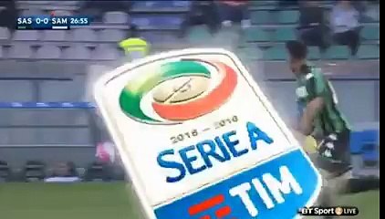 Sassuolo vs Sampdoria  Andrea Ranocchia red card  20-04-2016 HD