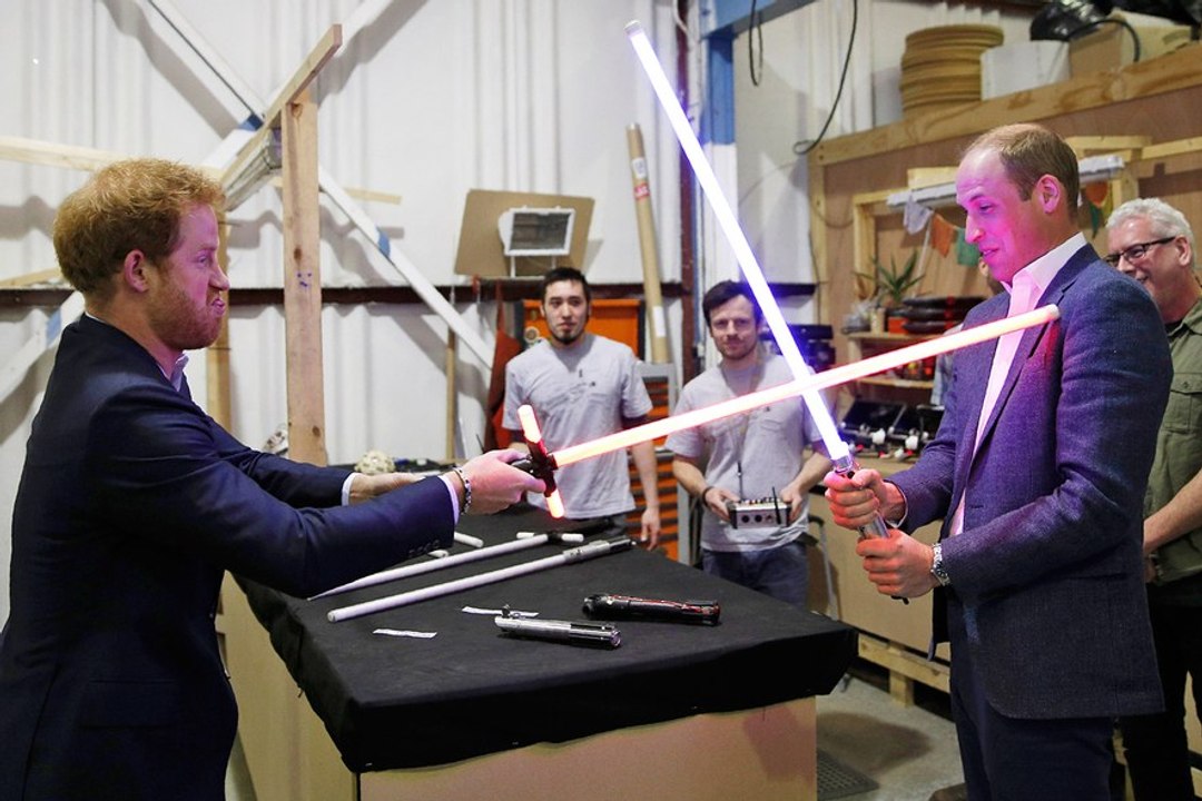 Star Wars : Les Princes Harry et William sur le tournage