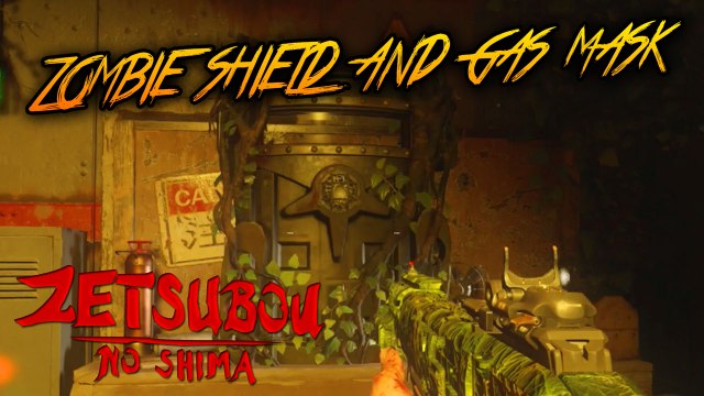 ZETSUBOU NO SHIMA - HOW TO BUILD ZOMBIE SHIELD & GAS MASK (Black Ops 3 Zombies)