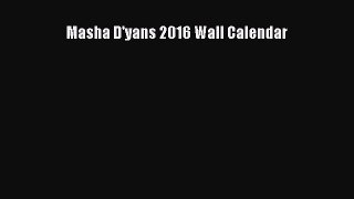 Read Masha D'yans 2016 Wall Calendar Ebook Free