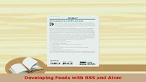 PDF  Developing Feeds with RSS and Atom Free Books