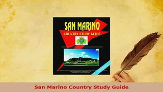 PDF  San Marino Country Study Guide Read Full Ebook