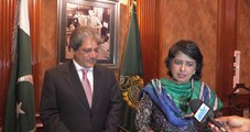 Joint Statement by Dr. Bibi Ameenah Firdaus The President of Mauritius and Governor Sindh Dr Ishrat Ul Ebad Khan