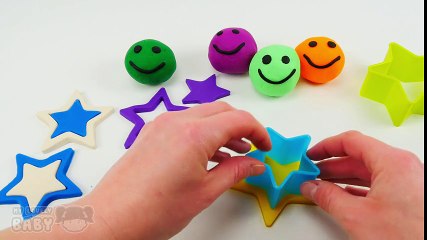 Play Doh Smiley Face Shapes Stars Molds Fun and Creative for Kids