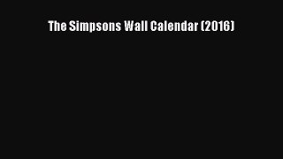 Download The Simpsons Wall Calendar (2016) PDF Free
