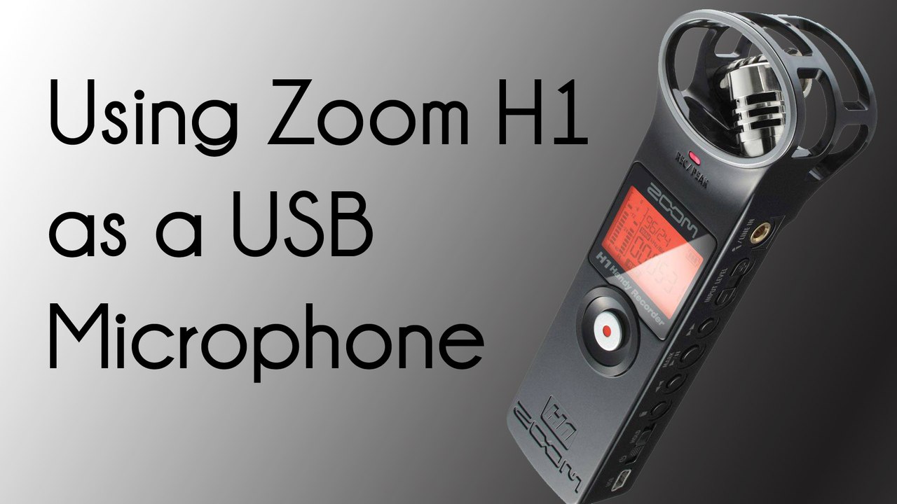 How to use Zoom H1 as a USB Microphone & get the Best Quality - video  Dailymotion