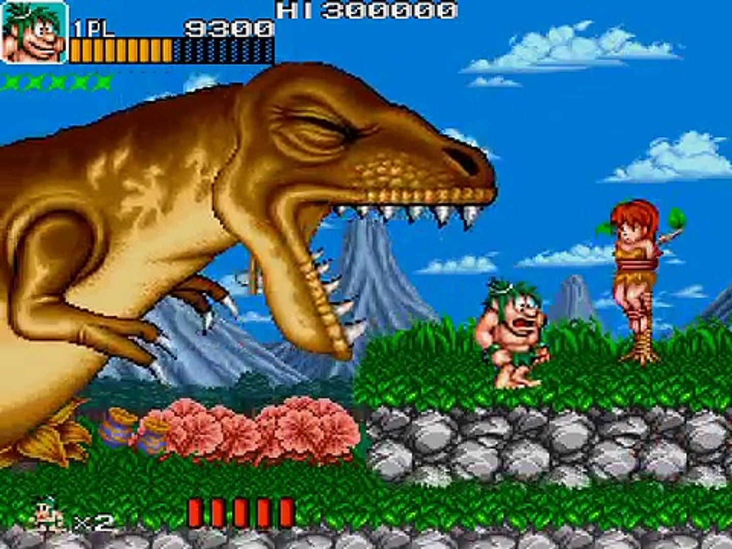 Save Your Quarters Or Not Caveman Ninja Arcade Stage 1 Or Joe Mac Snes 1st Stage Video Dailymotion