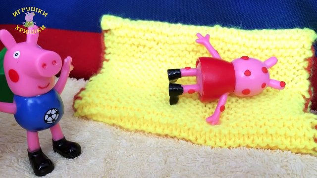 Peppa Pig: Свинка Пеппа заболела ветрянкой Доктор для Пеппы. Пеппа с красными пятнами в бо