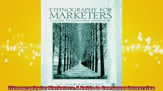 READ book  Ethnography for Marketers A Guide to Consumer Immersion  FREE BOOOK ONLINE