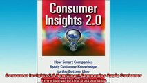 FREE PDF  Consumer Insights 20 How Smart Companies Apply Customer Knowledge to the Bottom Line  BOOK ONLINE