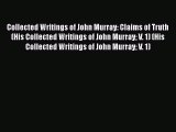 Book Collected Writings of John Murray: Claims of Truth (His Collected Writings of John Murray