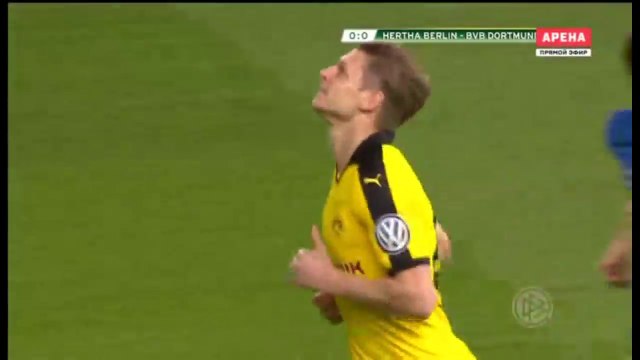 Lukasz Piszczek Super Chance - Hertha Berlin 0 - 0 Borussia Dortmund DFB Poka 20.04.2016 HD