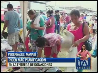 Piden más planificación en la entrega de donaciones
