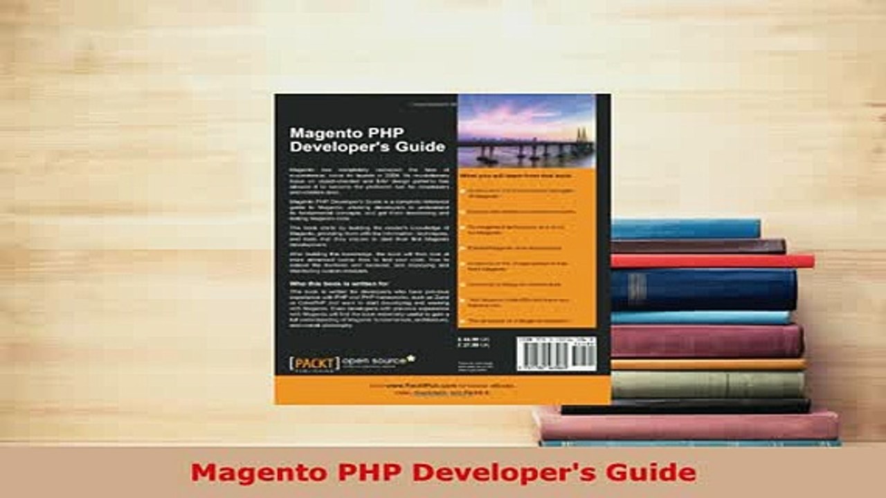 PDF  Magento PHP Developers Guide  EBook