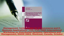 Download  Management Technologies for ECommerce and EBusiness Applications 13th IFIPIEEE  Read Online