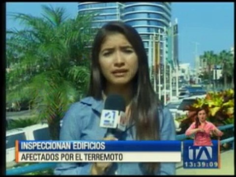 Inspeccionan edificios afectados por terremoto en Manta
