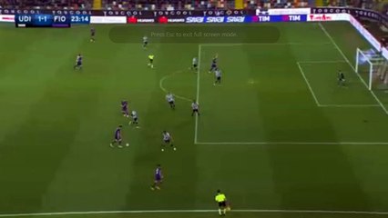 Goal Mauro Zarate ~Udinese 1-1 AC Fiorentina 20.04.2016