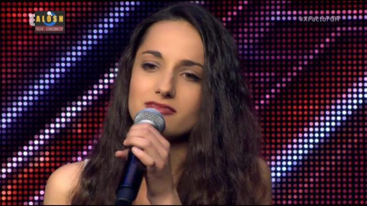 The X Factor greece 2016 - Βασιλικη Μουρικη [Say something - A Great big world / C. Aguilera]..18/4/2016