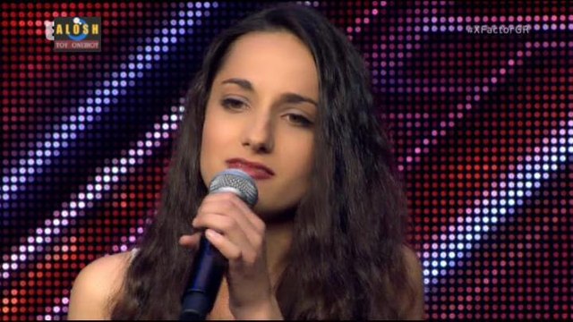 The X Factor greece 2016 - Βασιλικη Μουρικη [Say something - A Great big world / C. Aguilera]..18/4/2016
