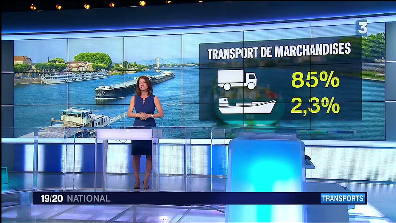 Autoroutes fluviales - France 3 19-20 Journal national 19 avril 2016