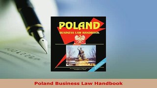 PDF  Poland Business Law Handbook Download Online