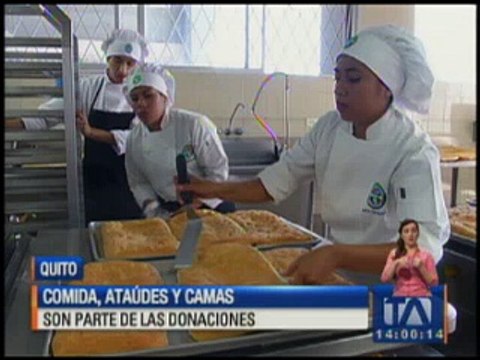 Comida, ataúdes y camas son parte de las donaciones